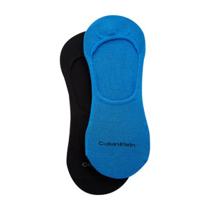 Calvin klein pánské černé + modré ponožky 2 pack - 43/46 (MA1)